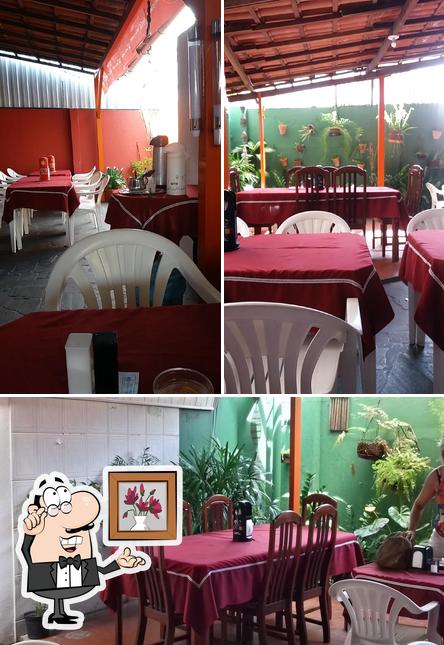 O interior do Restaurante e ChurrascariaTempero Mineiro