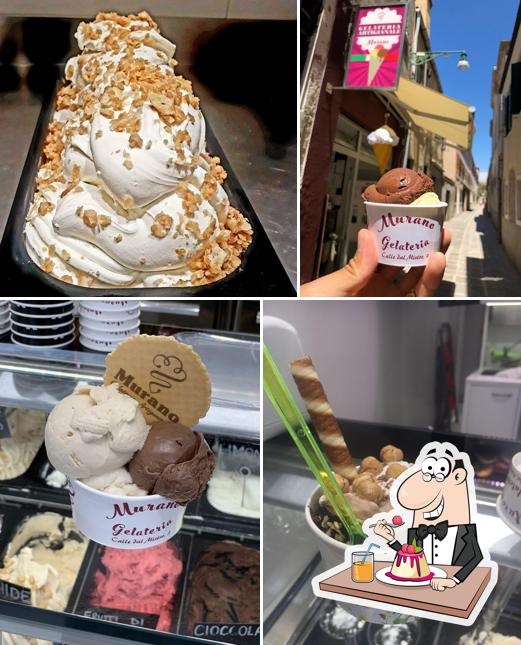 Murano Gelateria provides a variety of sweet dishes