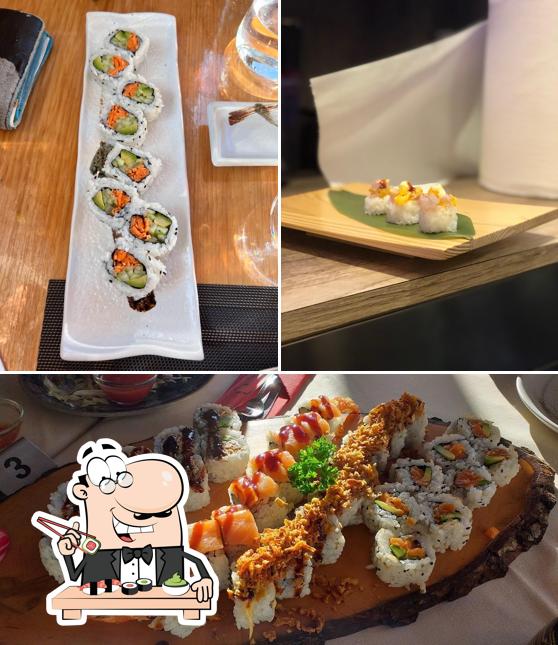 Prueba uno de sus distintos tipos de sushi