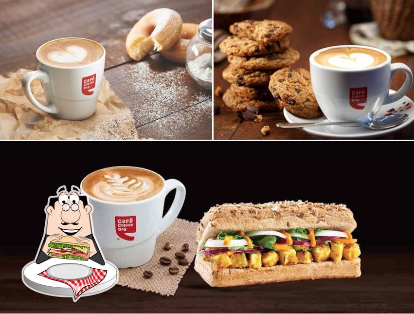 Club sandwich at Cafe Coffee Day