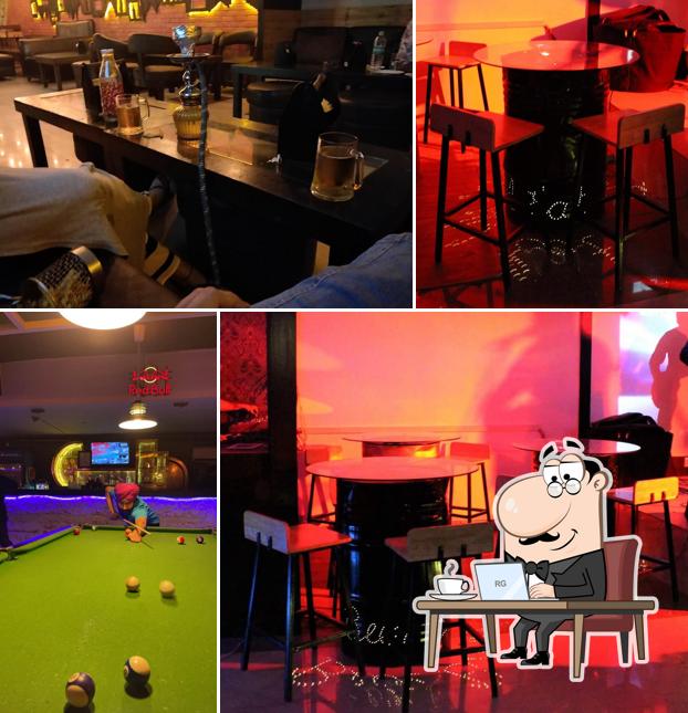 The interior of Cheeky Monkey