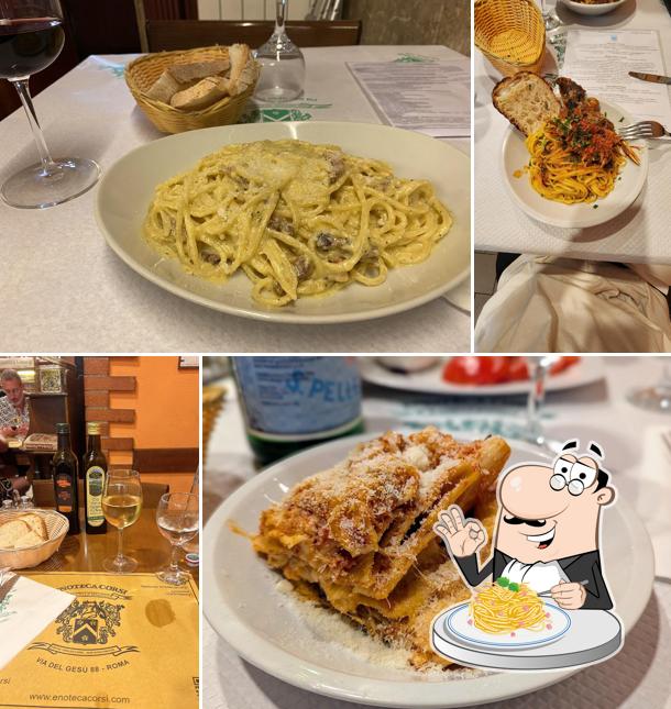 Spaghetti alla carbonara al Enoteca Corsi