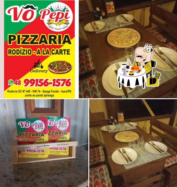 Comida em Vô Pepi Pizzaria