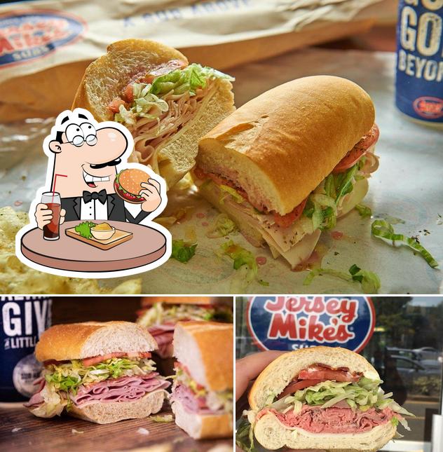 Try out a burger at Jersey Mike's Subs