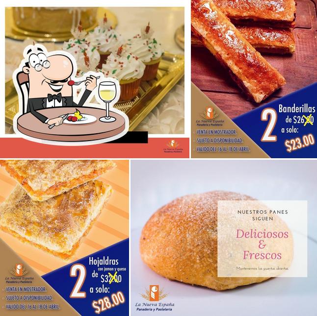 Platos en La Nueva España Panaderia y Pasteleria