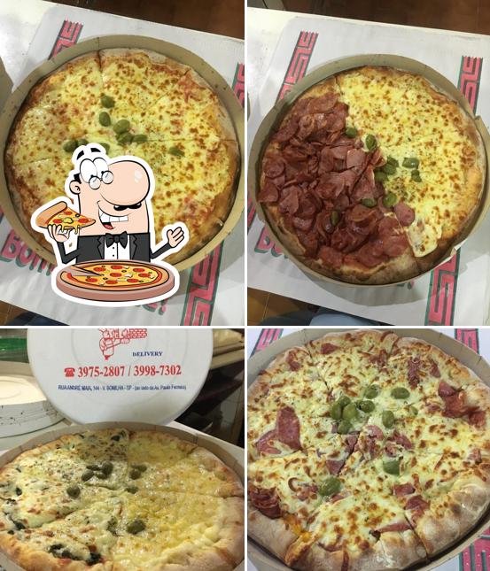 Experimente diferentes variedades de pizza