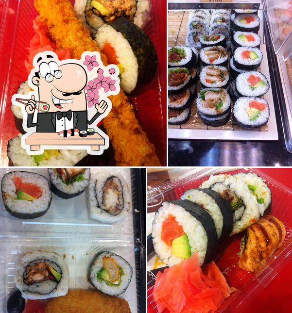 Sushi rolls are served at Hobson Sushi Limited