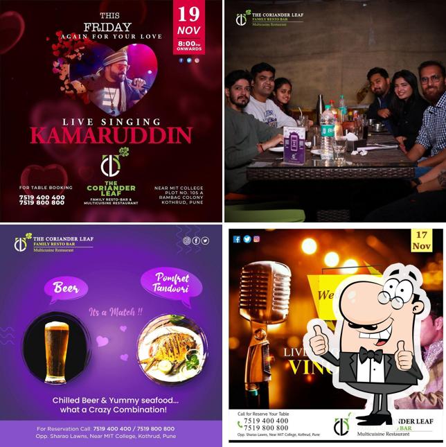 The Coriander Leaf, Pune, Rambaug Colony Restaurant menu and reviews