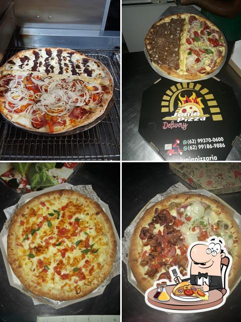 Peça diferentes variedades de pizza