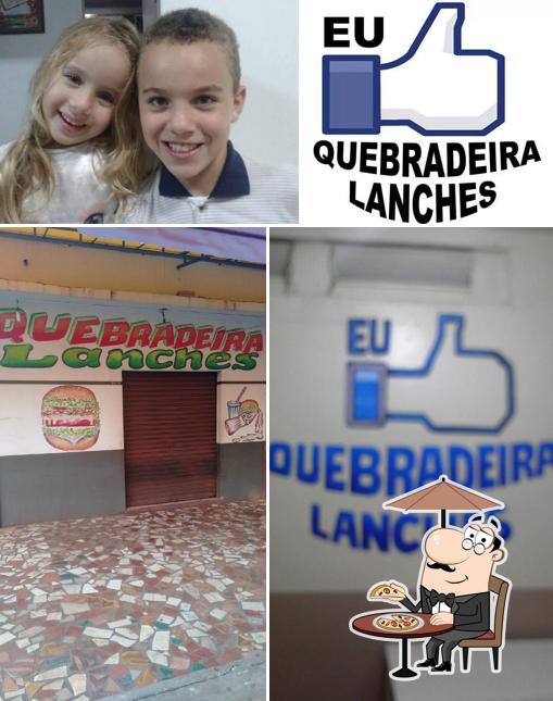 O exterior do Quebradeira Lanches