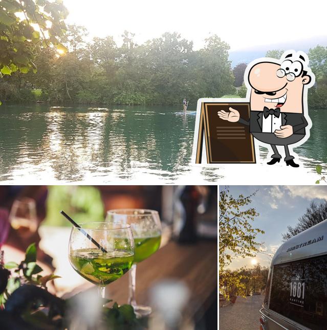 La esterno e bevanda del ristorante