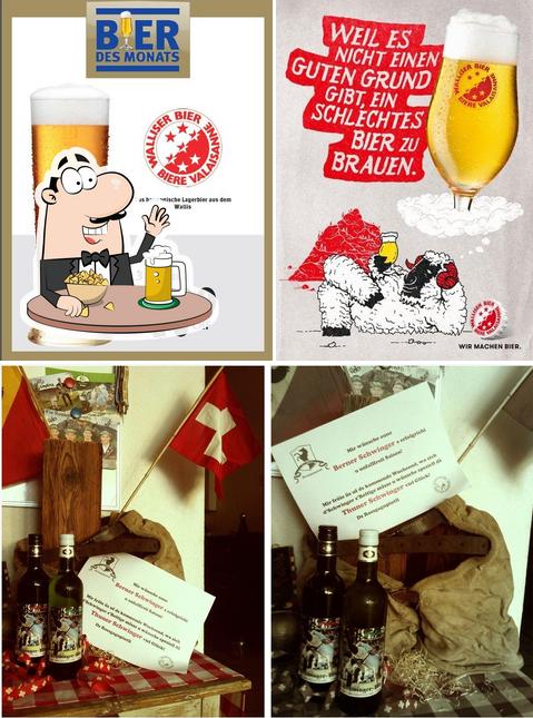 Vous pouvez prendre une pinte de bière blonde ou brune