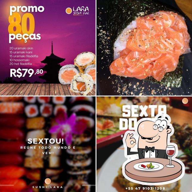 Platos en Lara Sushi Delivery Blumenau SC