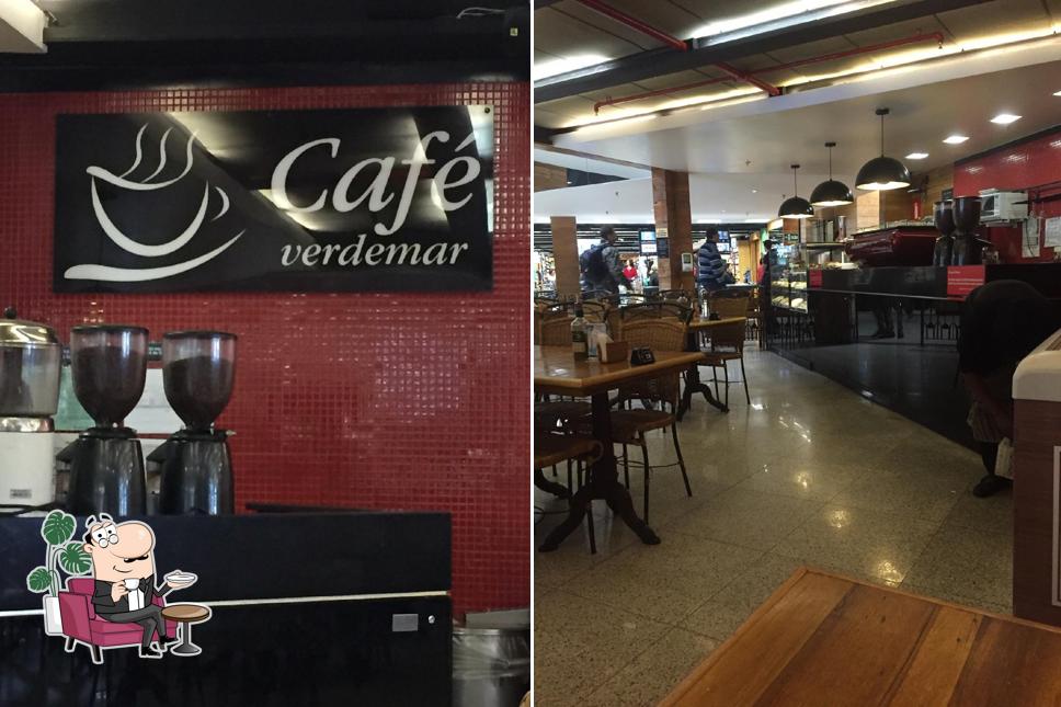 Veja imagens do interior do Café verdemar