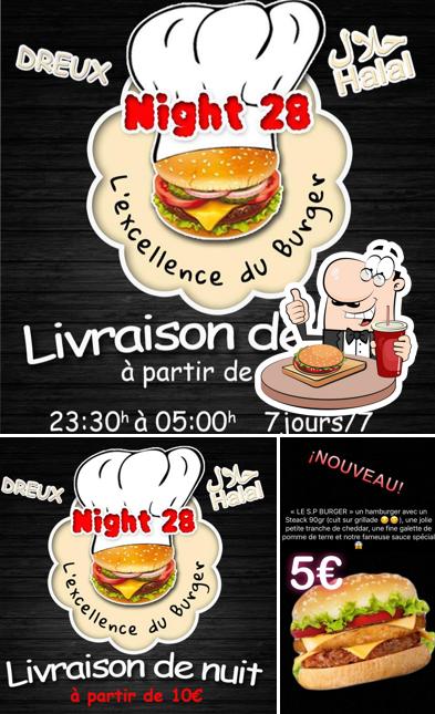 Prenez un hamburger à Night 28 Dreux