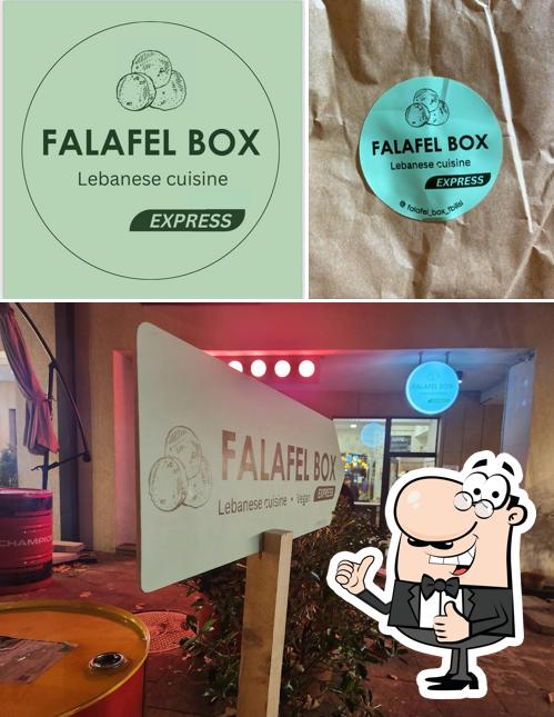 Here's a picture of Falafel Box Express