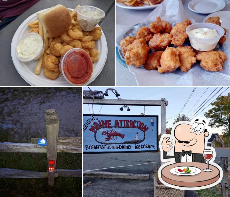 Meals at Holland's Maine Attraction