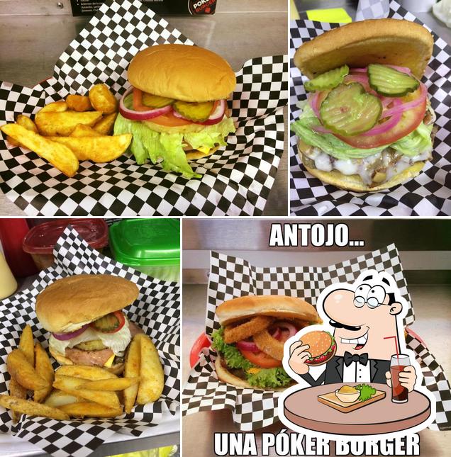 Prueba una hamburguesa en Poker Burger