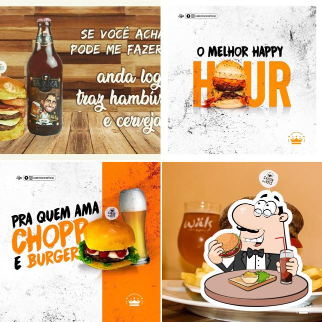 Experimente um hambúrguer no RESTAURANTE SABOR DOS REIS