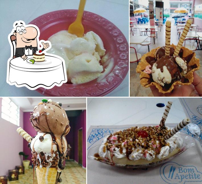 Ice Dream Sorveteria provê uma escolha de pratos doces