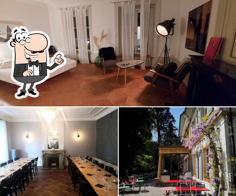 Siediti a un tavolo di Hotel Restaurant Villa Lindenegg