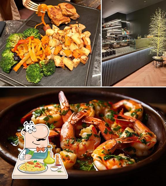 Questa è la foto che mostra la cibo e bancone da bar di One bistrò Gallarate