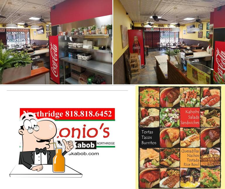 Enjoy a drink at Antonio's Tacos And Kabob