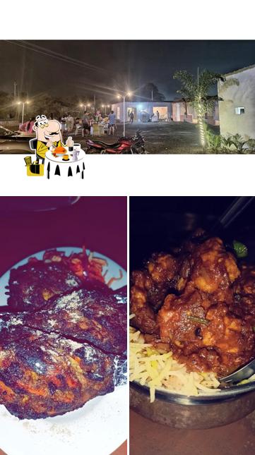 The picture of food and exterior at New KINGS DHABA AND RESTAURANT
