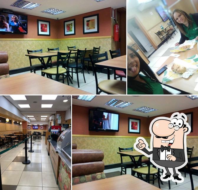 O interior do Subway