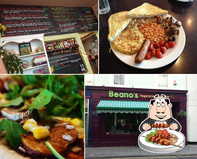 Food at Beano's Vegetarian Cafe Bar