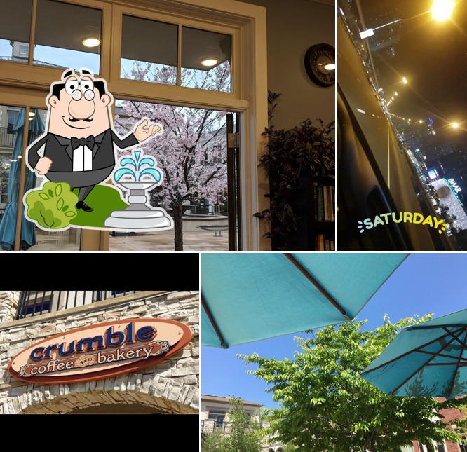 Check out how Crumble Coffee and Bakery looks outside