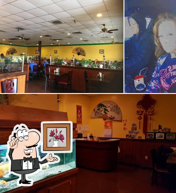 This is the image displaying interior and exterior at Great Wall Chinese Restaurant