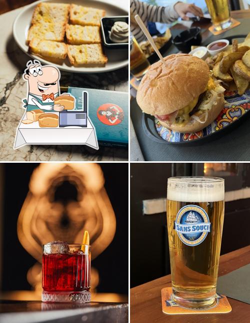Pane all'aglio al Dante's Spirits • Wine • Beer