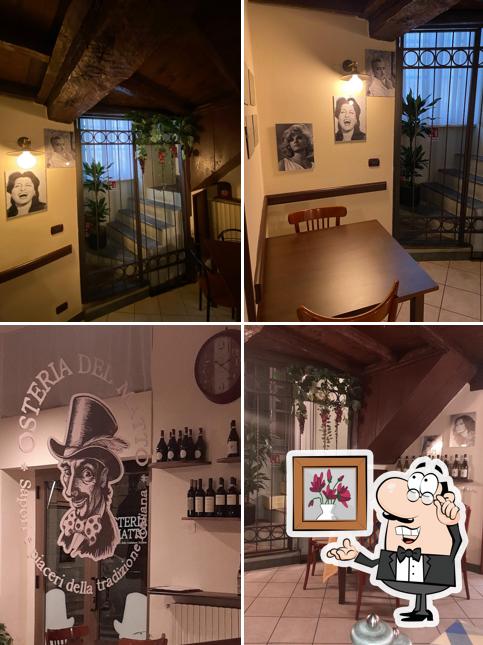 Gli interni di Osteria del Matto