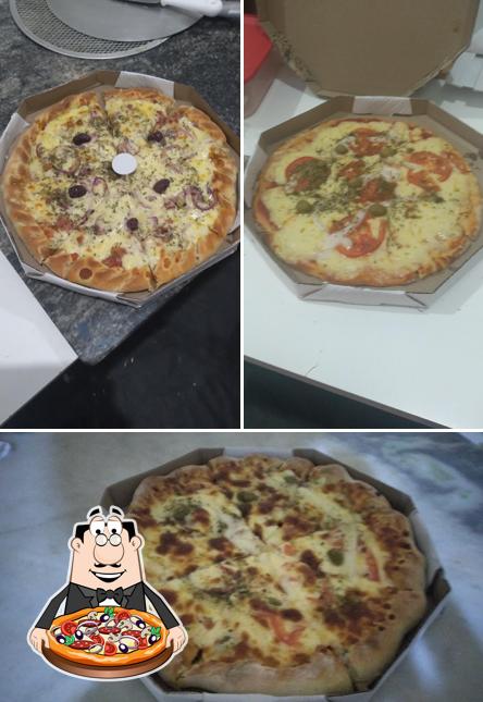 Peça diversos variedades de pizza