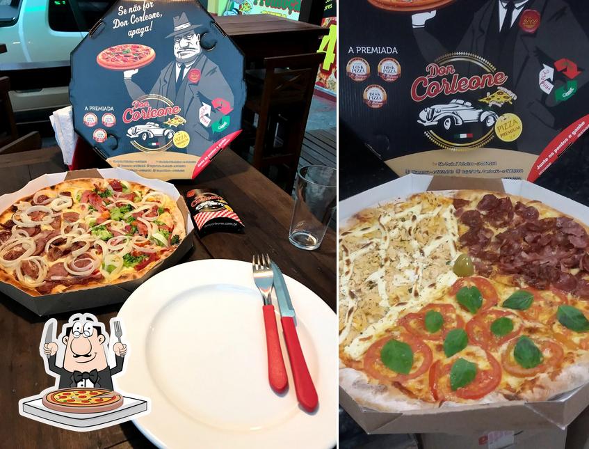 Experimente pizza no Pizzaria Don Corleone