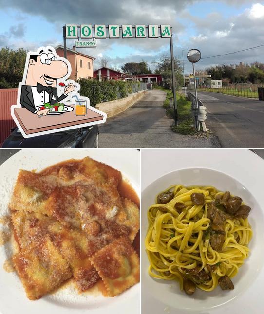 This is the picture depicting food and exterior at Ristorante Da Franco