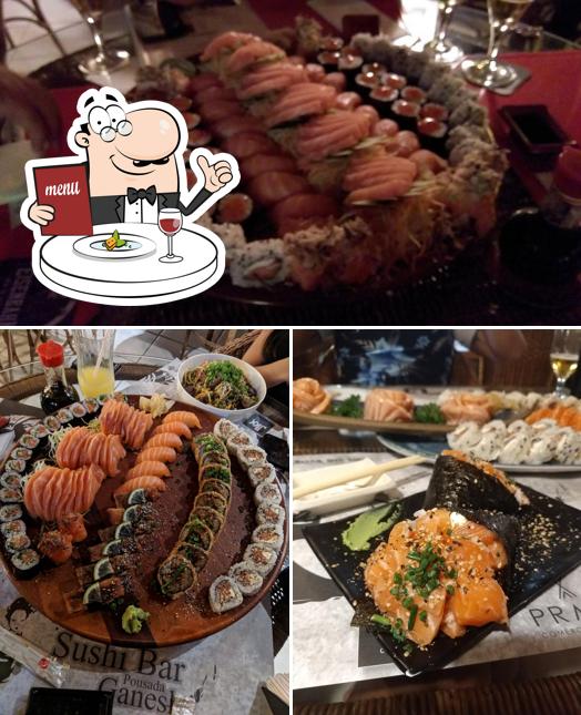 Platos en Sushi Bar Ganesh