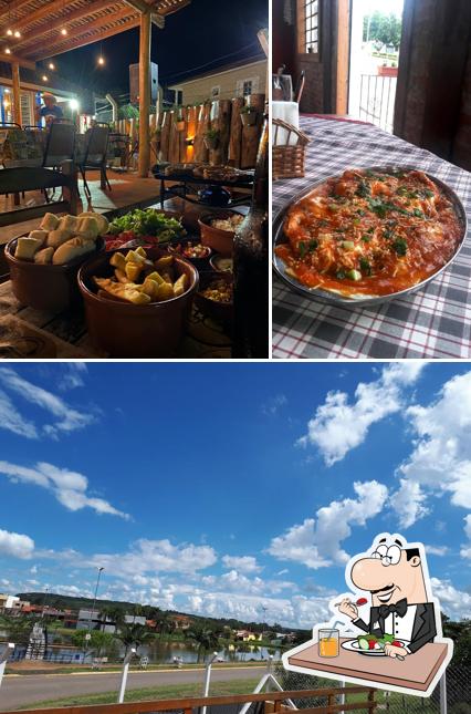 O Restaurante Canto do Lago se destaca pelo comida e exterior