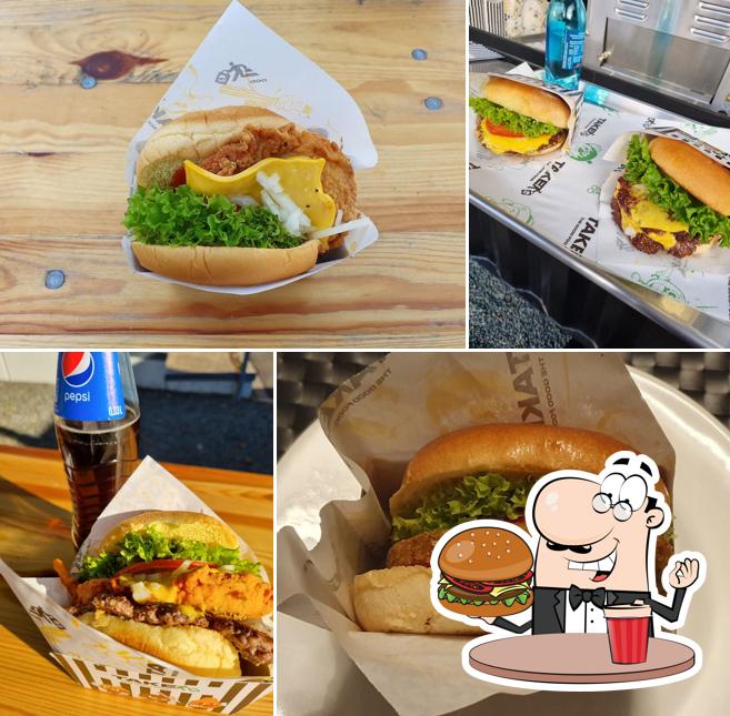 Les hamburgers de TAKE - THE GOOD FOOD will satisferont différents goûts