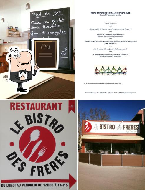 Le Bistro des Frères présente un tableau affichant le menu