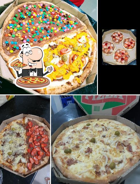 Experimente pizza no Pizzaria Baraunas