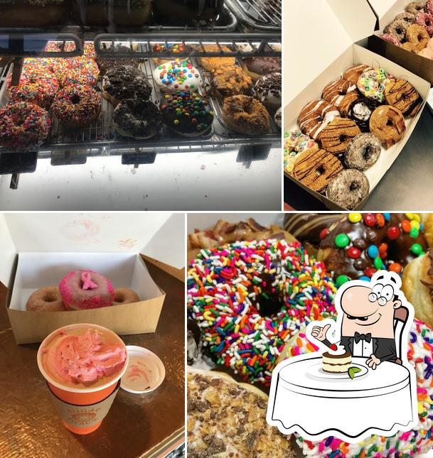 "Sugar Shack Donuts & Coffee" предлагает разнообразный выбор сладких блюд