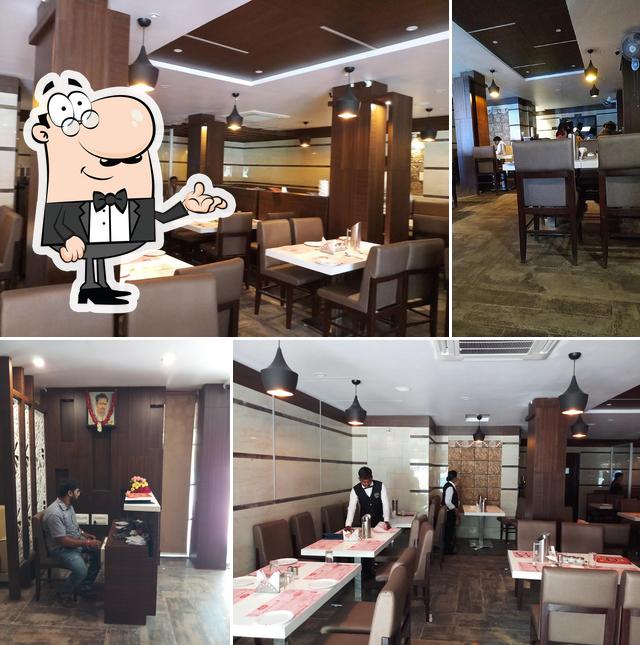 The interior of Supriyanka Restaurant