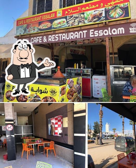 Estas son las imágenes que muestran interior y exterior en Cafe & Restaurant Essalame