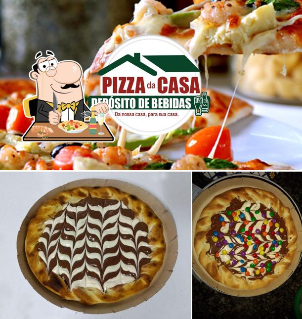 Comida em Pizza da Casa Iracemápolis