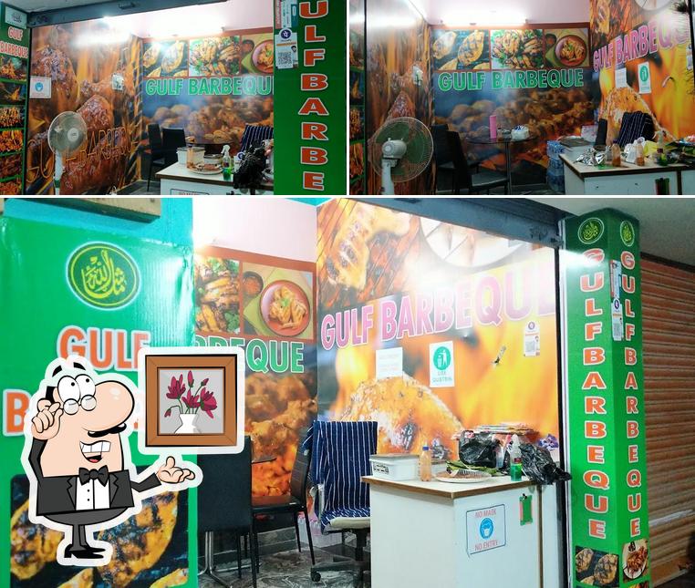 The interior of Gulf Barbeque