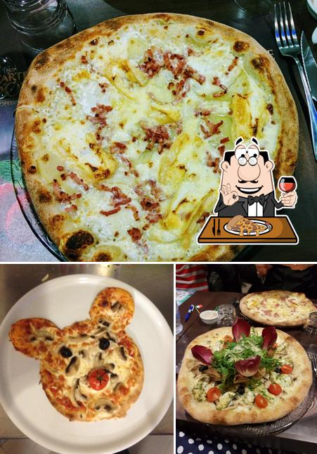 Get pizza at Casa bella
