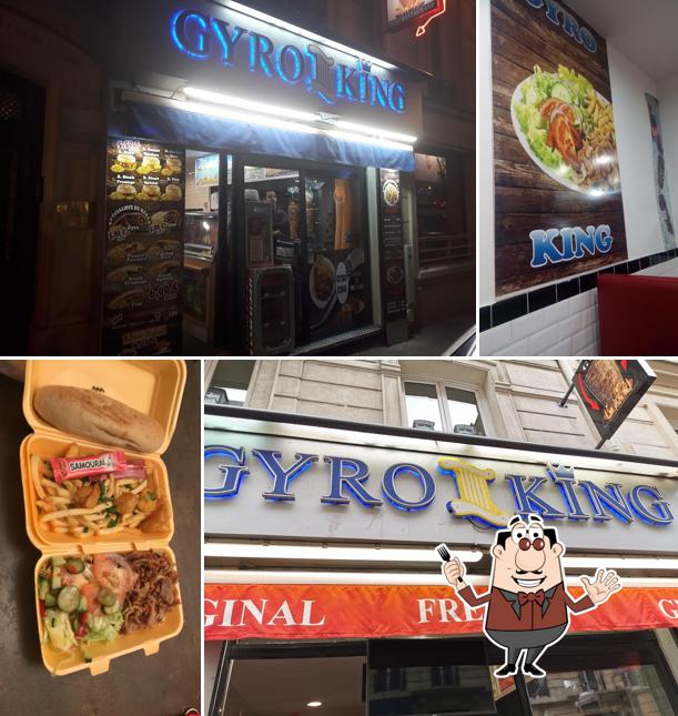 Comida en Gyro King Kebab