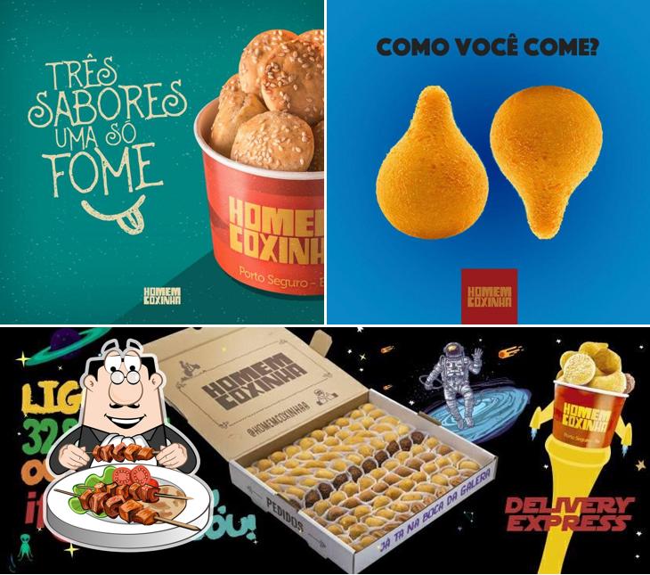 Comida em Homem Coxinha